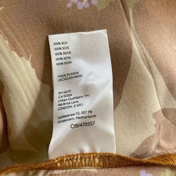 Anthropologie Maeve Tie-Neck Silk Blouse - Picture 9 of 14